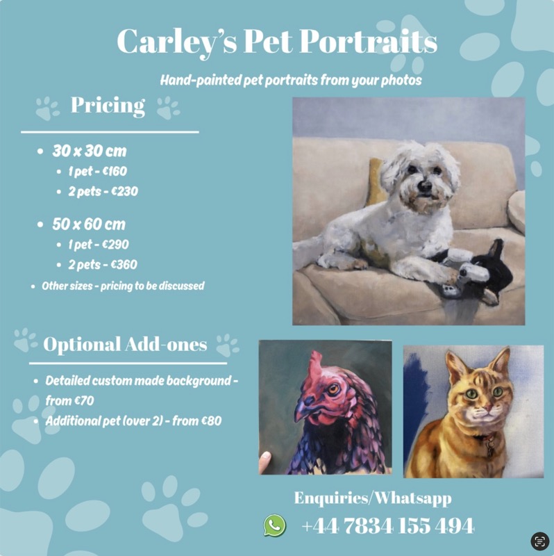 Carly's Pet Portraits — hand-painted pet portraits from your photos